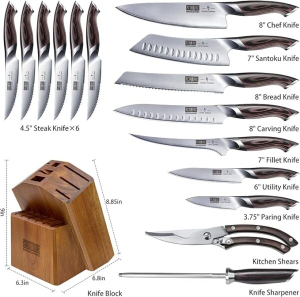 16-Piece Knife Set, Japanese - Image 5