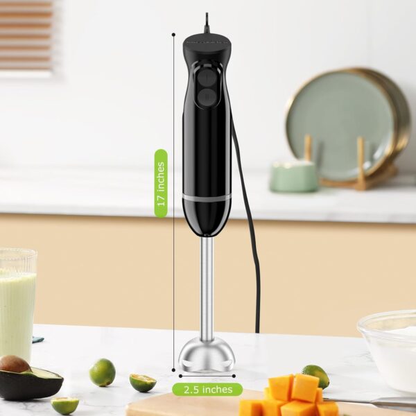 37% Limited Time Off ON Bonsenkitchen Hand Blender, Immersion Blender with 2 Mixing Speed - Image 2