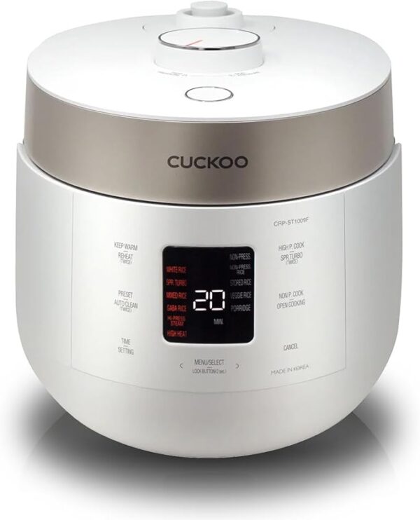 35% Limited Time Offer On CUCKOO CRP-ST0609FW 6-Cup (Uncooked) / 12-Cup (Cooked) Twin Pressure Rice Cooker & Warmer