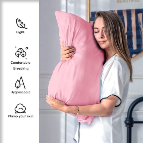 40% Limited Time Off on Natural Mulberry Silk Pillowcase for Hair and Skin Queen Size 20"X30" Silk Pillow Case - Image 6