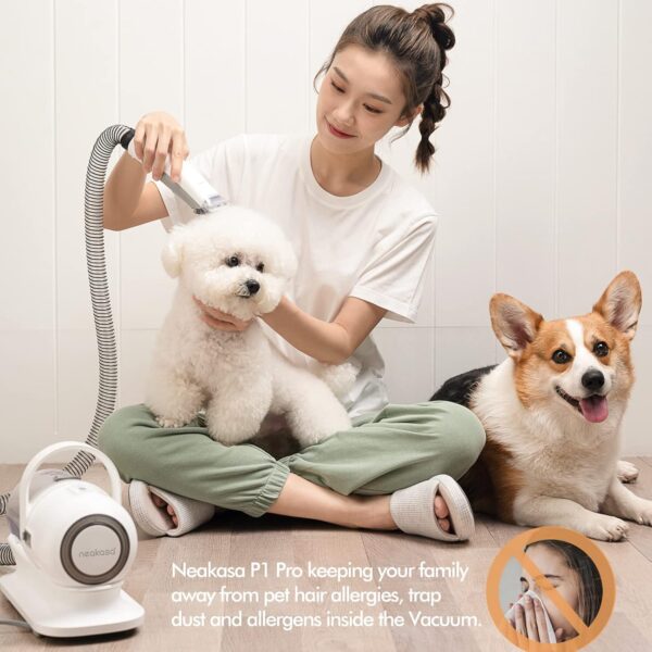 65% Limited Time Off on Pro Pet Grooming Kit & Vacuum Suction 99% Pet Hair for Dogs Cats and Other Animals - Image 2