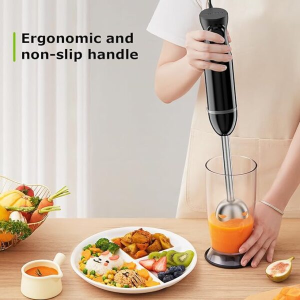 37% Limited Time Off ON Bonsenkitchen Hand Blender, Immersion Blender with 2 Mixing Speed - Image 4