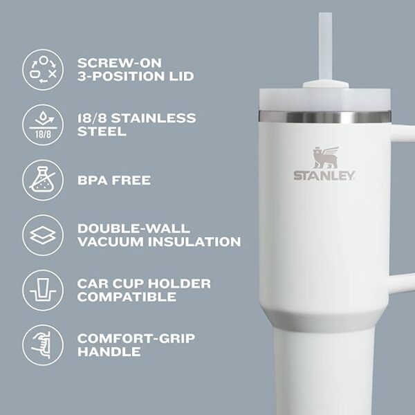 25% Limited Time Deal on Stanley Quencher H2.0 Tumbler with Handle and Straw 30 oz - Image 4
