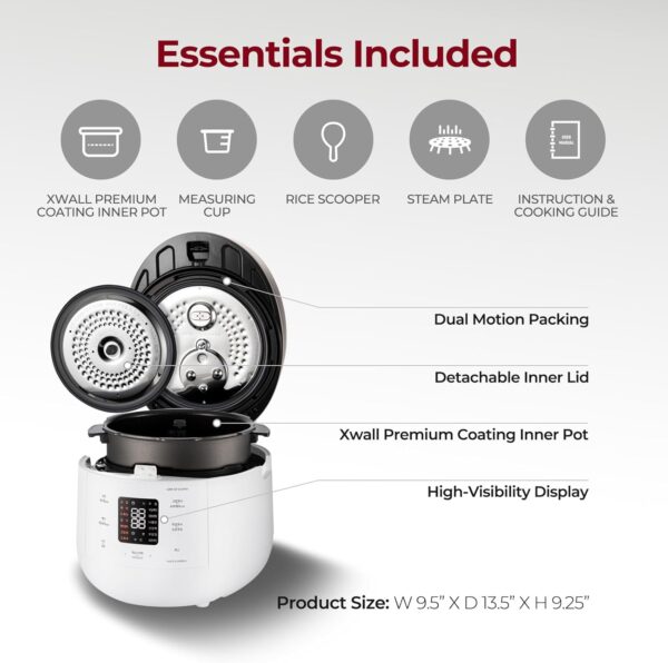35% Limited Time Offer On CUCKOO CRP-ST0609FW 6-Cup (Uncooked) / 12-Cup (Cooked) Twin Pressure Rice Cooker & Warmer - Image 2