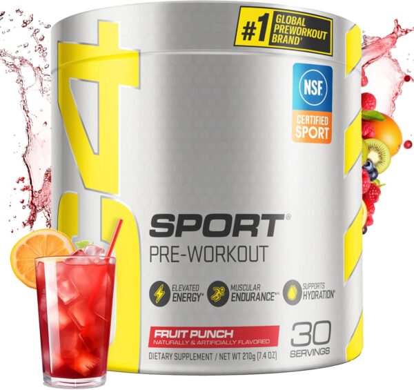 20% Limited Time Off On Cellucor C4 Sport Pre Workout Powder Fruit Punch - NSF Certified for Sport | 30 Servings, Packaging may vary.