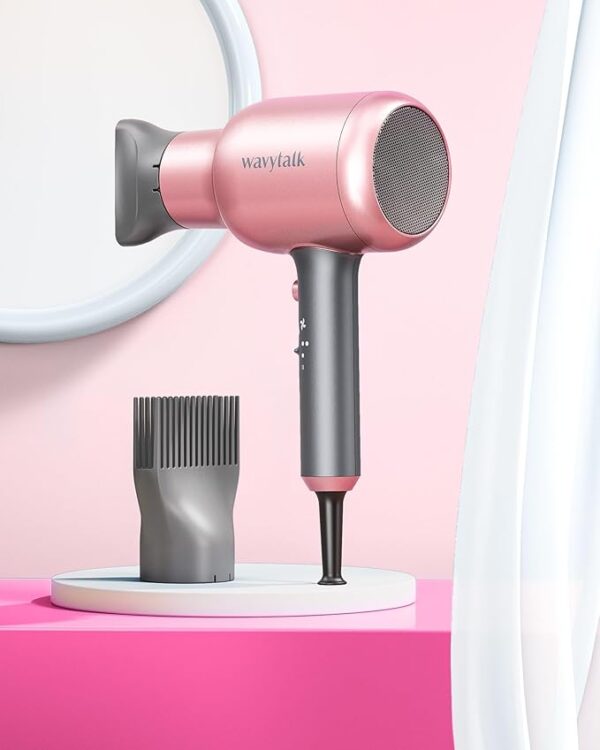 42% Limited Time Off ON Wavytalk Hair Dryer, Blown Away Ionic Hair Dryer for Curly Hair with Diffuser, 1875W Fast - Image 2