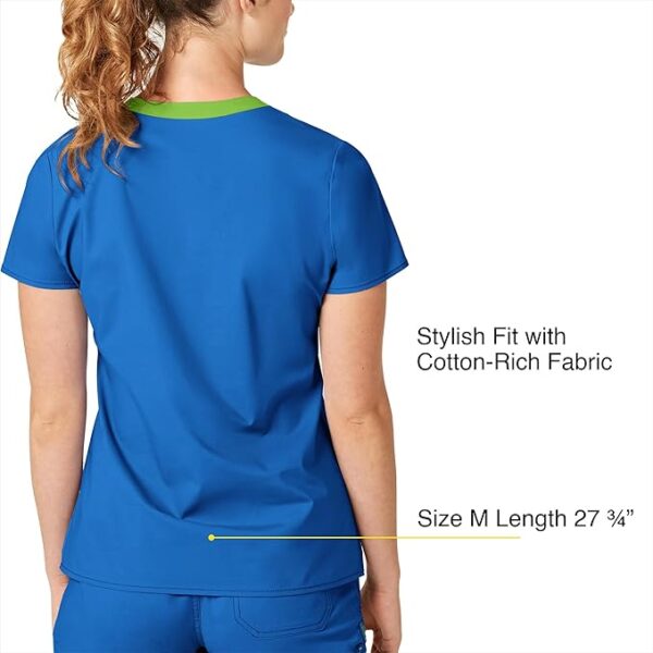 76% Limited Time Off on WonderWink Women's Wonderflex Verity Scrub Top - Image 4