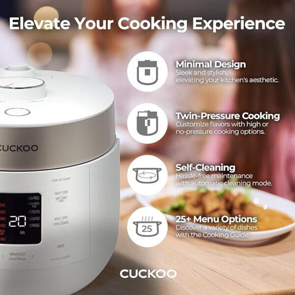 35% Limited Time Offer On CUCKOO CRP-ST0609FW 6-Cup (Uncooked) / 12-Cup (Cooked) Twin Pressure Rice Cooker & Warmer - Image 10