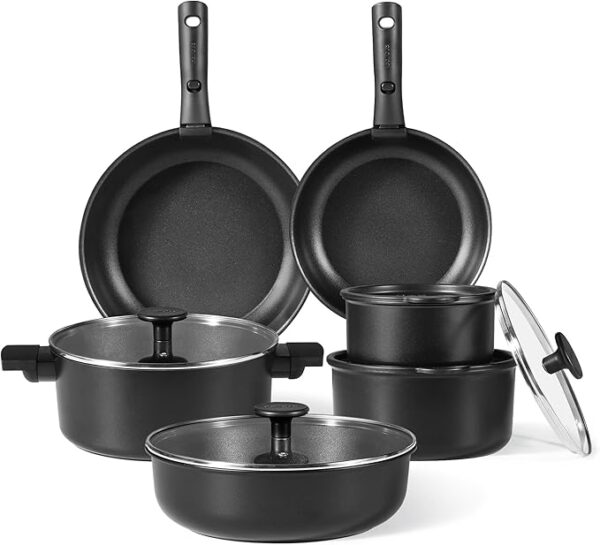 53% Limited Time Off on CAROTE 13pcs Pots and Pans Set Non Stick, Cookware Set