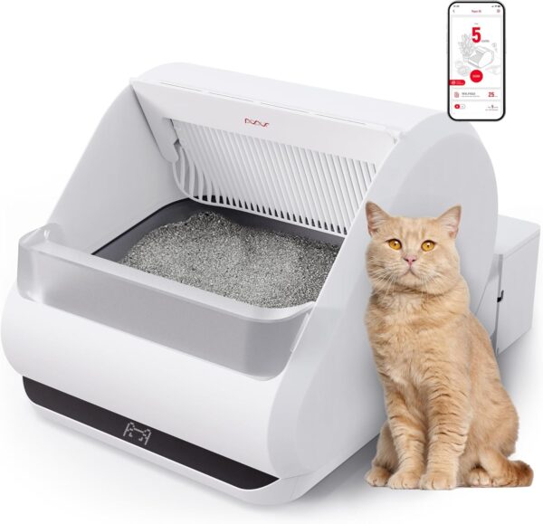 35% Limited Time Offer On (Upgraded) Popur X5 Self Cleaning Cat Litter Box - Unique Open Top Split System