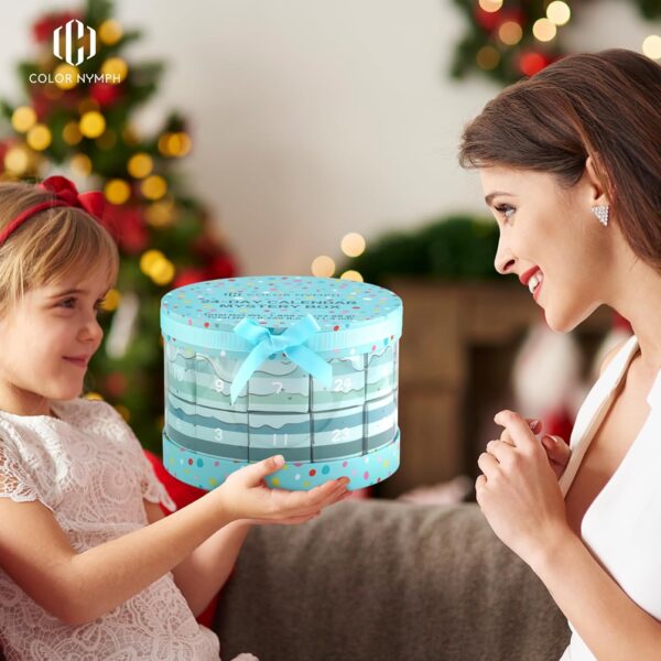 42% OFF on Color Nymph Makeup Advent Calendar, 24 Days Advent Calendar Valentines Day Birthday Makeup Gift Sets for Beauty Cosmetics Kit For Teens Girlfriend Daughters Surprise Holiday Gift Mint Green - Image 2