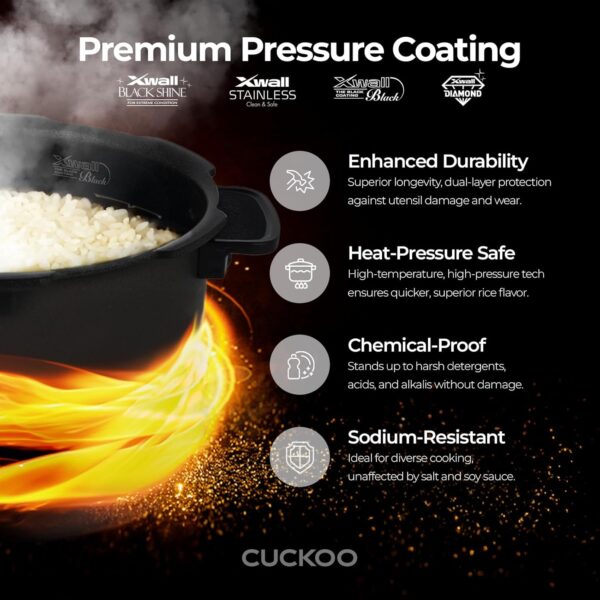 35% Limited Time Offer On CUCKOO CRP-ST0609FW 6-Cup (Uncooked) / 12-Cup (Cooked) Twin Pressure Rice Cooker & Warmer - Image 3