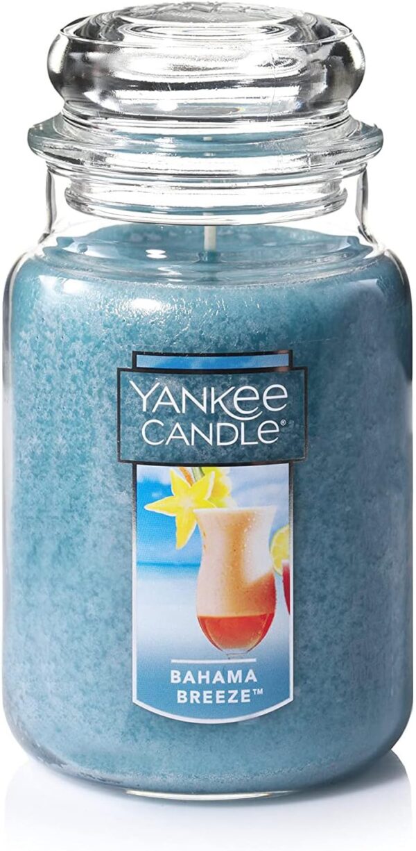52% Limited Time Off on Yankee Candle Bahama Breeze Scented, Classic 22oz Large Jar Single Wick Candle