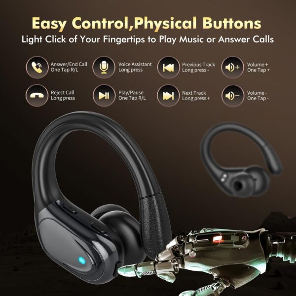 88% Limited Time Off on Wireless Earbuds Bluetooth Headphones 80hrs Playback Ear Buds Power Display - Image 2