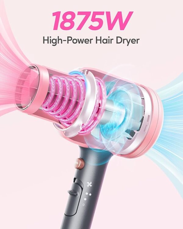 42% Limited Time Off ON Wavytalk Hair Dryer, Blown Away Ionic Hair Dryer for Curly Hair with Diffuser, 1875W Fast - Image 5