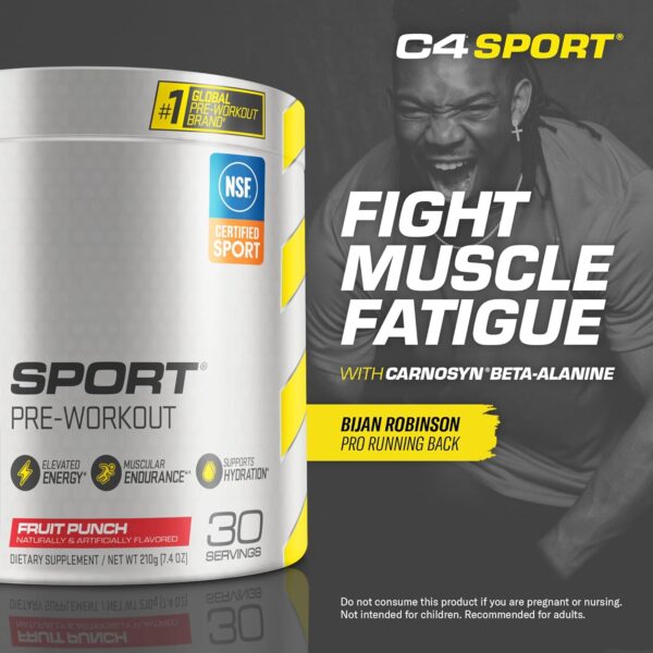 20% Limited Time Off On Cellucor C4 Sport Pre Workout Powder Fruit Punch - NSF Certified for Sport | 30 Servings, Packaging may vary. - Image 7