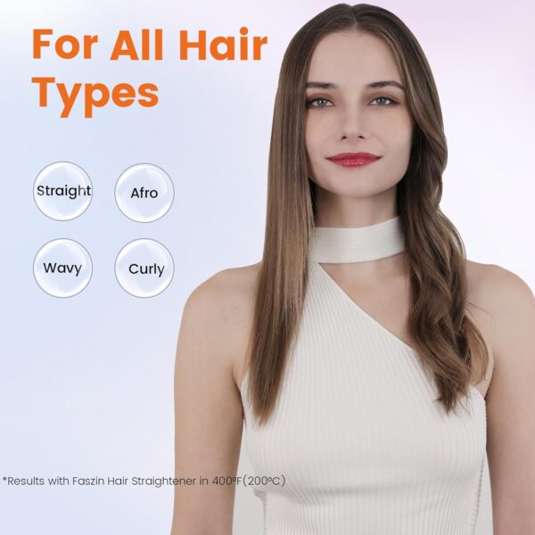 75% Limited Time Off on Professional Hair Straightener, 1.65inch Wide-Plate, Titanium Negative Ion Flat Iron, 30s Rapid Heating - Image 7