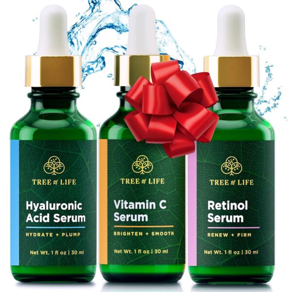 17% Off ON Tree of Life Beauty Facial Skin Care Set, Brightening, Firming, Hydrating, Dry Face,