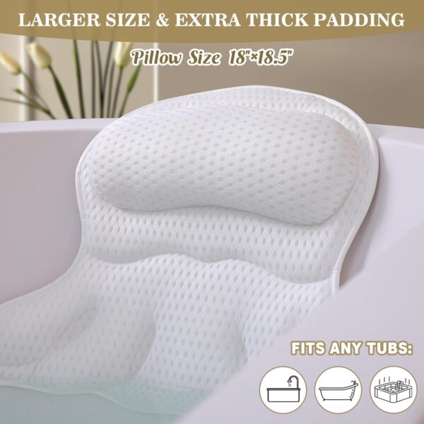 Bath Pillow Luxury Bathtub Pillow - Image 3