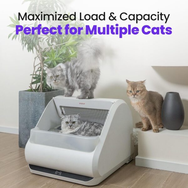 35% Limited Time Offer On (Upgraded) Popur X5 Self Cleaning Cat Litter Box - Unique Open Top Split System - Image 4