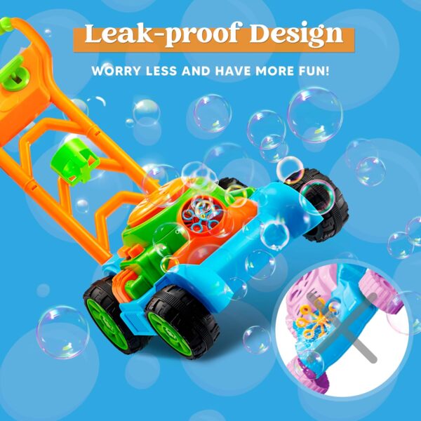 40% Limited Time Off on SLOOSH Bubble Lawn Mower Toddler Toys - Kids Bubble Machine Summer Outdoor Push Toy Games, - Image 2