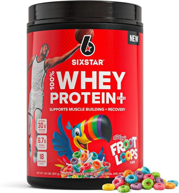 52% Limited Time Off ON Six Star Whey Protein Powder Plus - Muscle Building & Recovery Formula with Whey Isolate Powder