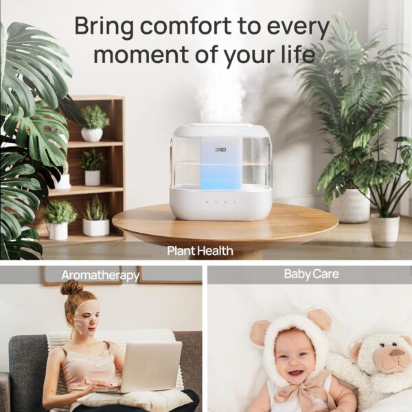 10% Off On Dreo Humidifiers for Bedroom, Top Fill 4L Supersized Cool Mist Humidifier, 32H Runtime, 28 dB Quiet Ultrasonic Air Humidifier for Large Room - Image 2
