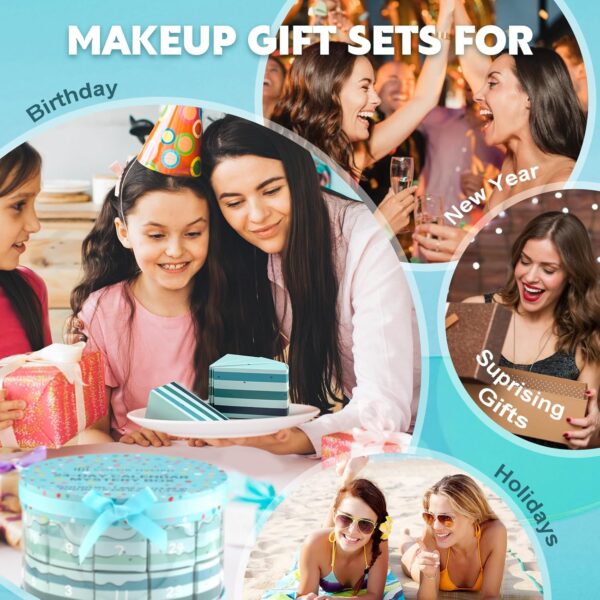 42% OFF on Color Nymph Makeup Advent Calendar, 24 Days Advent Calendar Valentines Day Birthday Makeup Gift Sets for Beauty Cosmetics Kit For Teens Girlfriend Daughters Surprise Holiday Gift Mint Green - Image 3