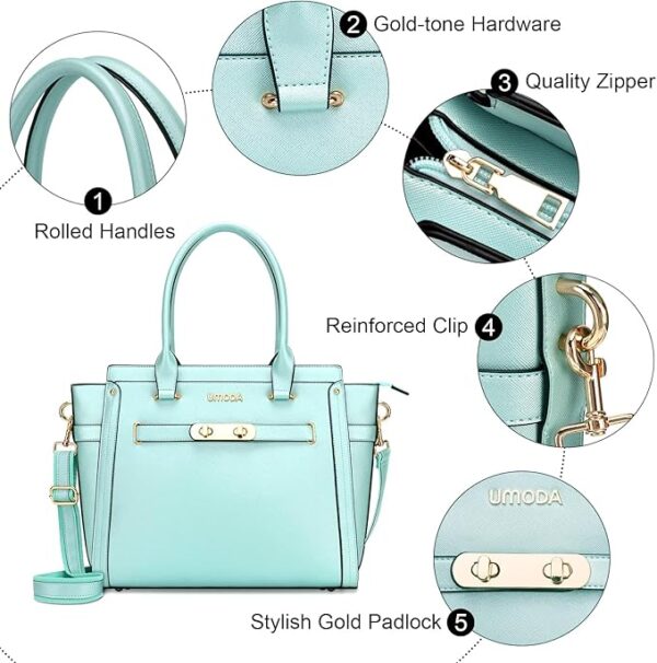 Limited 50% off with code 50DX6D1V on Laptop Bag for Women,15.6 Inch Multi Pocket Padded Tote Bags - Image 6