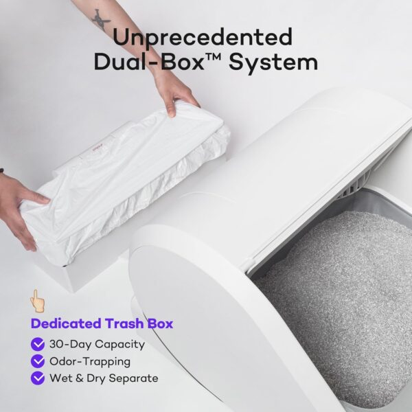 35% Limited Time Offer On (Upgraded) Popur X5 Self Cleaning Cat Litter Box - Unique Open Top Split System - Image 7