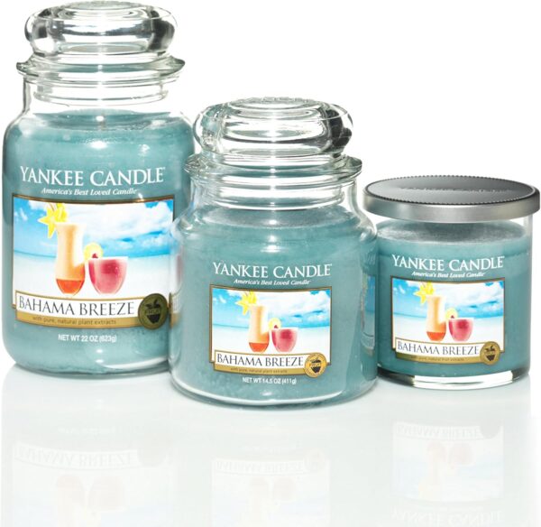 52% Limited Time Off on Yankee Candle Bahama Breeze Scented, Classic 22oz Large Jar Single Wick Candle - Image 5