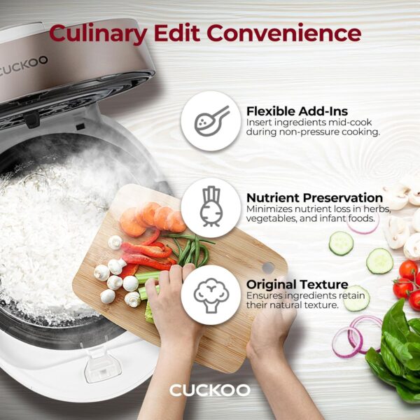 35% Limited Time Offer On CUCKOO CRP-ST0609FW 6-Cup (Uncooked) / 12-Cup (Cooked) Twin Pressure Rice Cooker & Warmer - Image 6