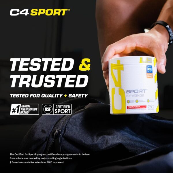 20% Limited Time Off On Cellucor C4 Sport Pre Workout Powder Fruit Punch - NSF Certified for Sport | 30 Servings, Packaging may vary. - Image 4