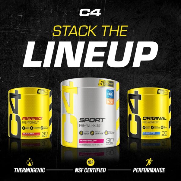 20% Limited Time Off On Cellucor C4 Sport Pre Workout Powder Fruit Punch - NSF Certified for Sport | 30 Servings, Packaging may vary. - Image 3