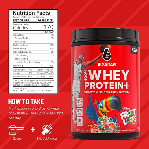 52% Limited Time Off ON Six Star Whey Protein Powder Plus - Muscle Building & Recovery Formula with Whey Isolate Powder - Image 3