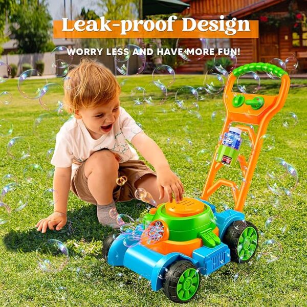 40% Limited Time Off on SLOOSH Bubble Lawn Mower Toddler Toys - Kids Bubble Machine Summer Outdoor Push Toy Games, - Image 8