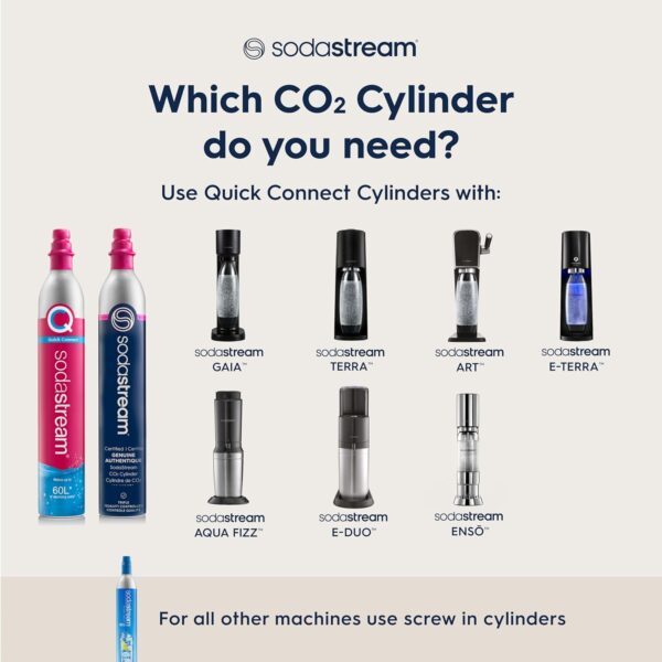 33% Limited Time Deal on SodaStream Terra Sparkling Water Maker (Misty Blue) with CO2, DWS Bottle and Bubly Drop - Image 7