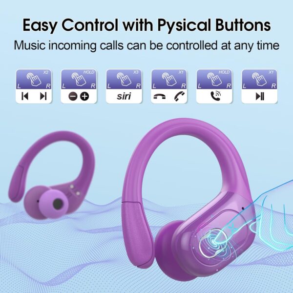 33% OFF on Wireless Earbuds 75hrs Bluetooth 5.4 Headphone Sport, 2025 Bluetooth Earbuds - Image 4