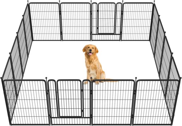 15% Limited Time Off on FXW Rollick Dog Playpen for Yard, RV Camping