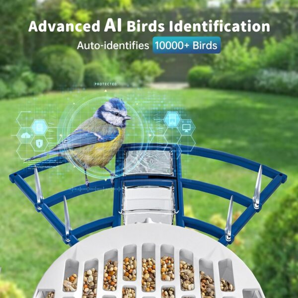 55% Limited Time Deal on Smart Bird Feeder with Camera Solar Powered & AI Bi rd Identification - Image 6