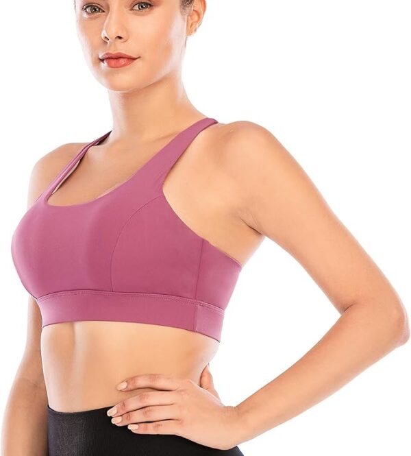 27% Off Limited Time Deal on Sports Bras for Women,Padded Sports Bra Tank Top Sexy Crisscross Back High Impact Longline Workout Yoga Bra