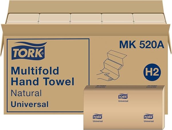 38% Limited Time OFF on Tork Multifold Hand Towel, Natural, 100% recycled