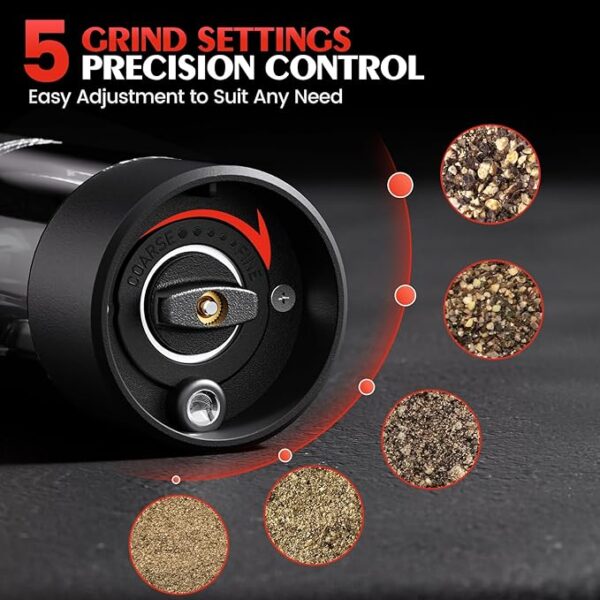 20% OFF ON Electric Salt and Pepper Grinder Set Automatic Battery Pepper Mill Shakers - Image 6