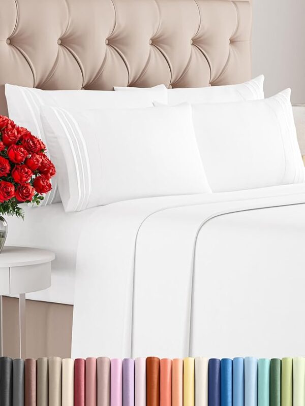 20% OFF On King 6 Piece Sheet Set - Comfy, Breathable & Cooling