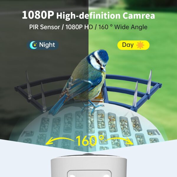 55% Limited Time Deal on Smart Bird Feeder with Camera Solar Powered & AI Bi rd Identification - Image 7
