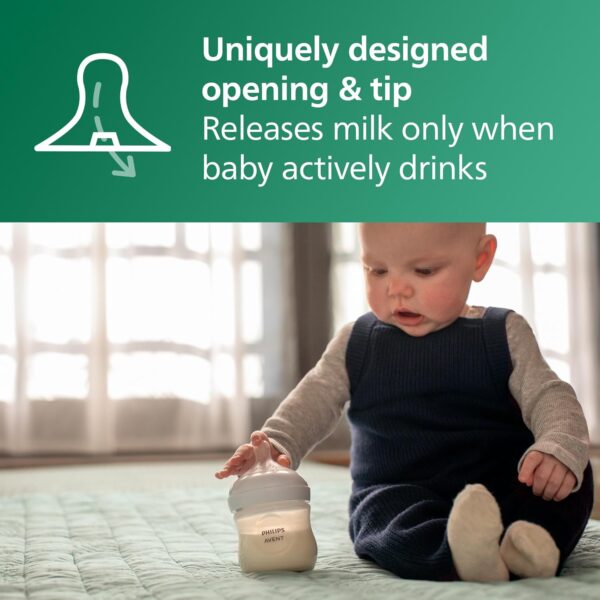 Philips Avent Natural Glass Baby Bottles with Natural Response Nipples - Image 6