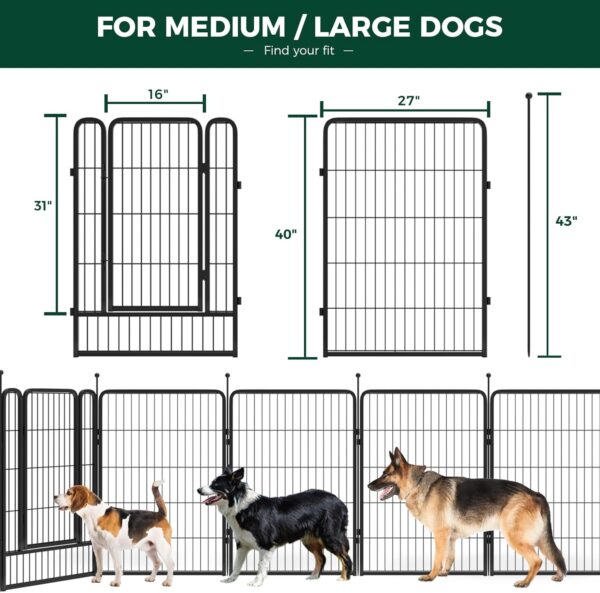 15% Limited Time Off on FXW Rollick Dog Playpen for Yard, RV Camping - Image 2