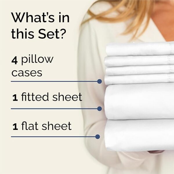 20% OFF On King 6 Piece Sheet Set - Comfy, Breathable & Cooling - Image 7