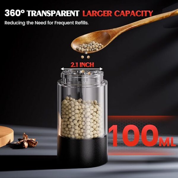 20% OFF ON Electric Salt and Pepper Grinder Set Automatic Battery Pepper Mill Shakers - Image 4