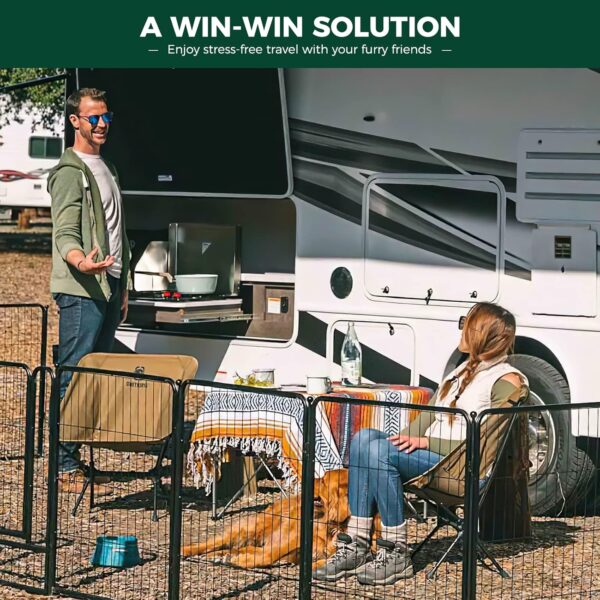 15% Limited Time Off on FXW Rollick Dog Playpen for Yard, RV Camping - Image 3